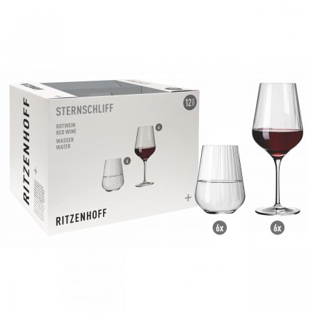 Glaswaren | Ritzenhoff Rotwein- Und Wasserglas-Set Sternschliff Aurelie