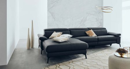 Sofas | Sofawerkstatt Eckgarnitur Sw 727, Leder Fango, Ca.330X202Cm