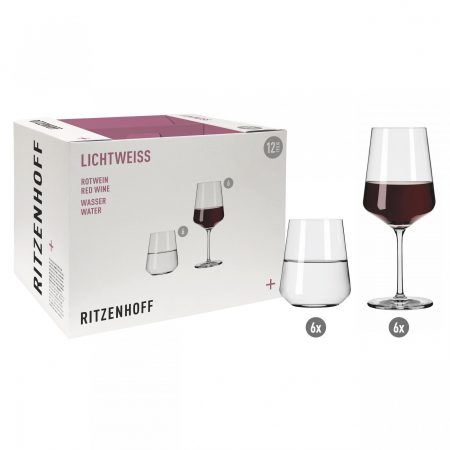 Glaswaren | Ritzenhoff Rotwein- Und Wasserglas-Set Lichtweiß Julie